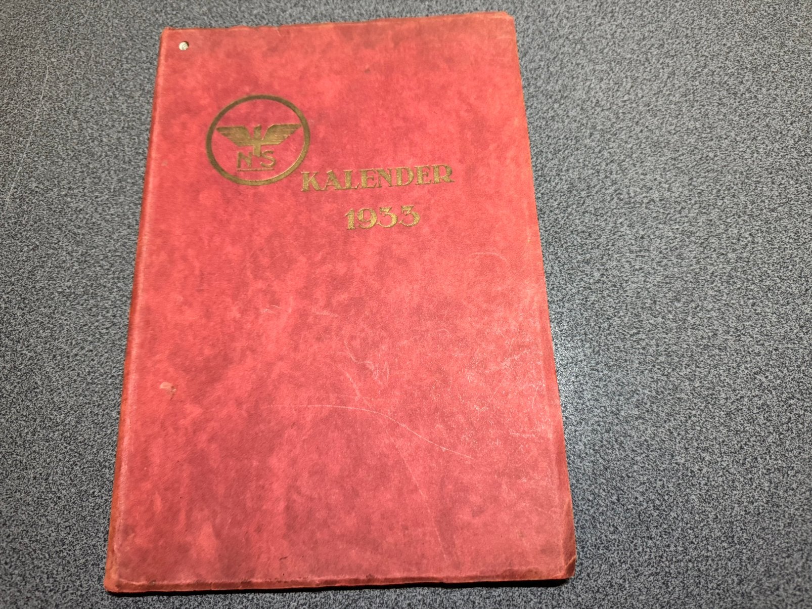 Unieke Historische NS Kalender-Agenda uit 1933 NS-Curiosa, VERZAMEL ITEM, Trein, Gebruikt, Ophalen of Verzenden