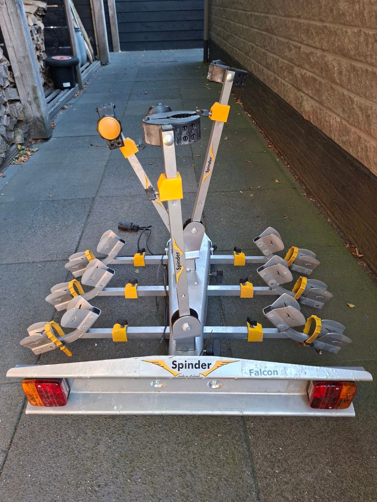 Spinder Falcon trekhaak fietsendrager voor 3 fietsen, Auto diversen, Fietsendragers, Ophalen, 3 fietsen of meer, Gebruikt, Trekhaakdrager