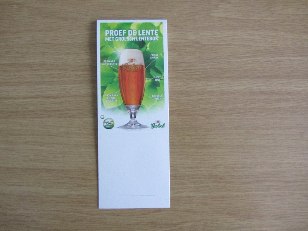 grolsch tafelstandaard - lentebok 4, Ophalen of Verzenden, Nieuw, Overige typen, Grolsch