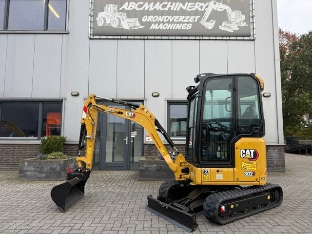CAT 302 2.2T Next Gen Bj23 2000uur Minigraver Minikraan ZGST, Ophalen, Graafmachine