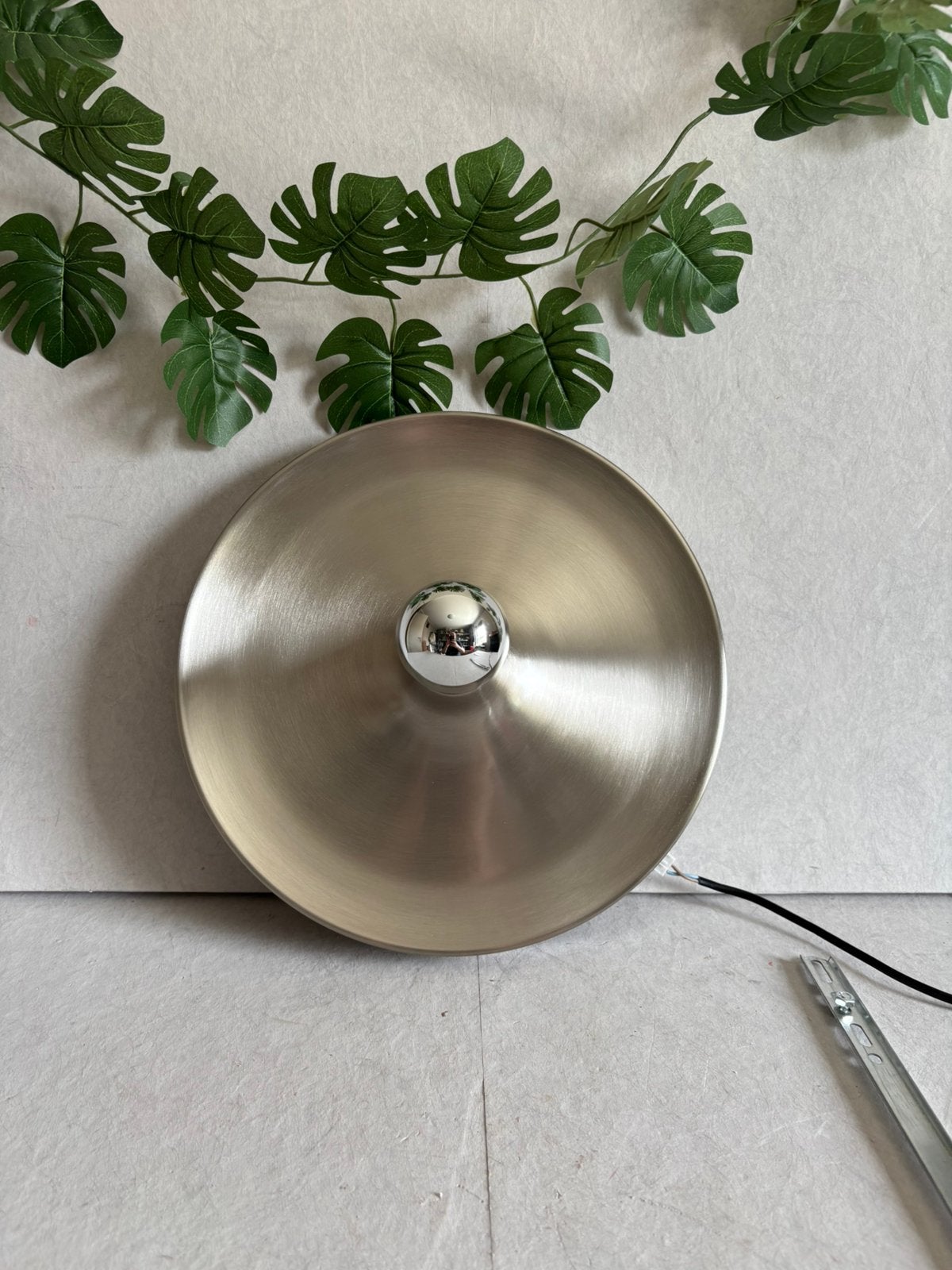 Vintage design wandlamp "Diskus" (Stijl Charlotte Perriand), Ophalen of Verzenden, Gebruikt