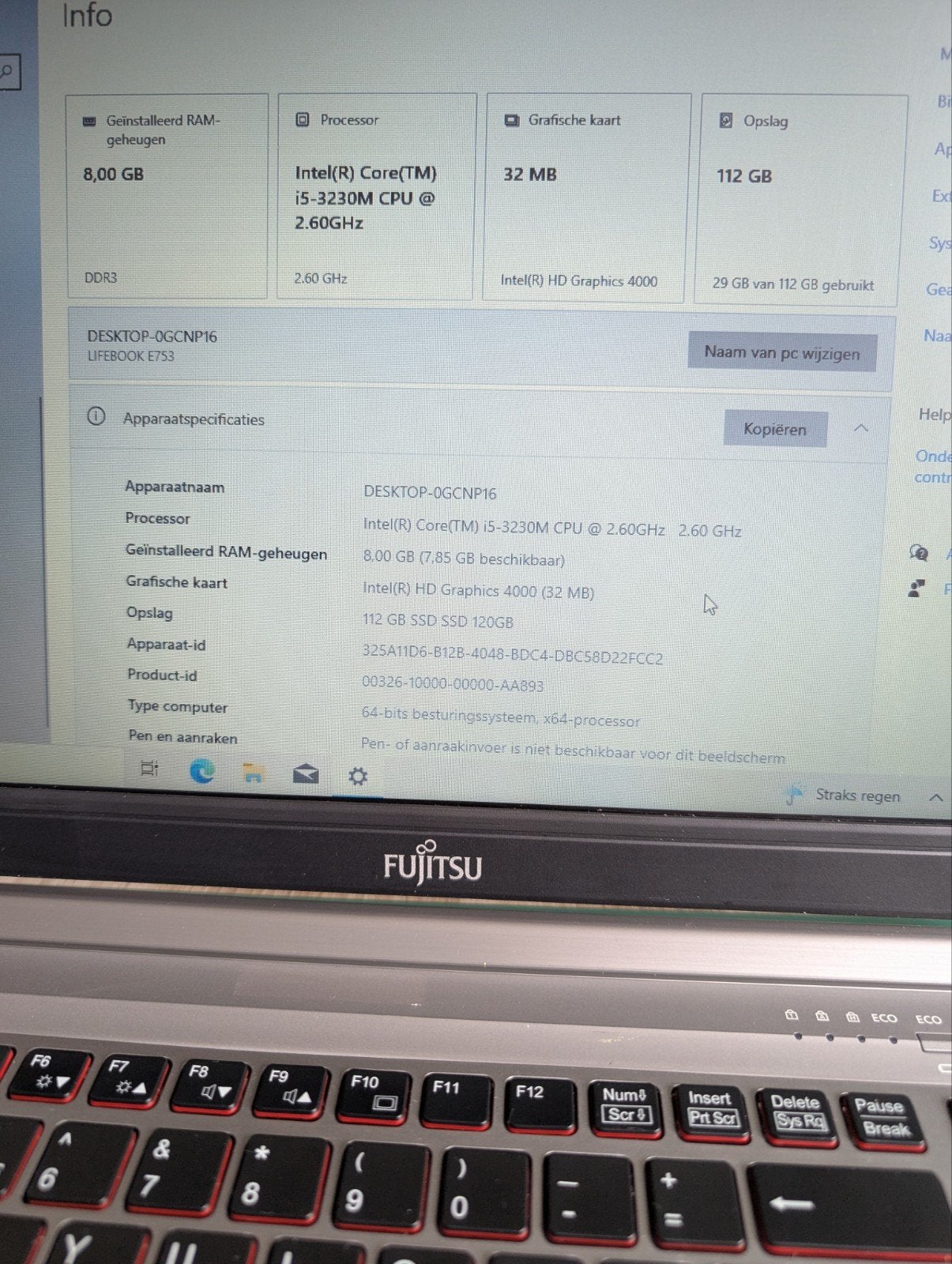 laptop i5, Ophalen, 15 inch, 2 tot 3 Ghz, SSD