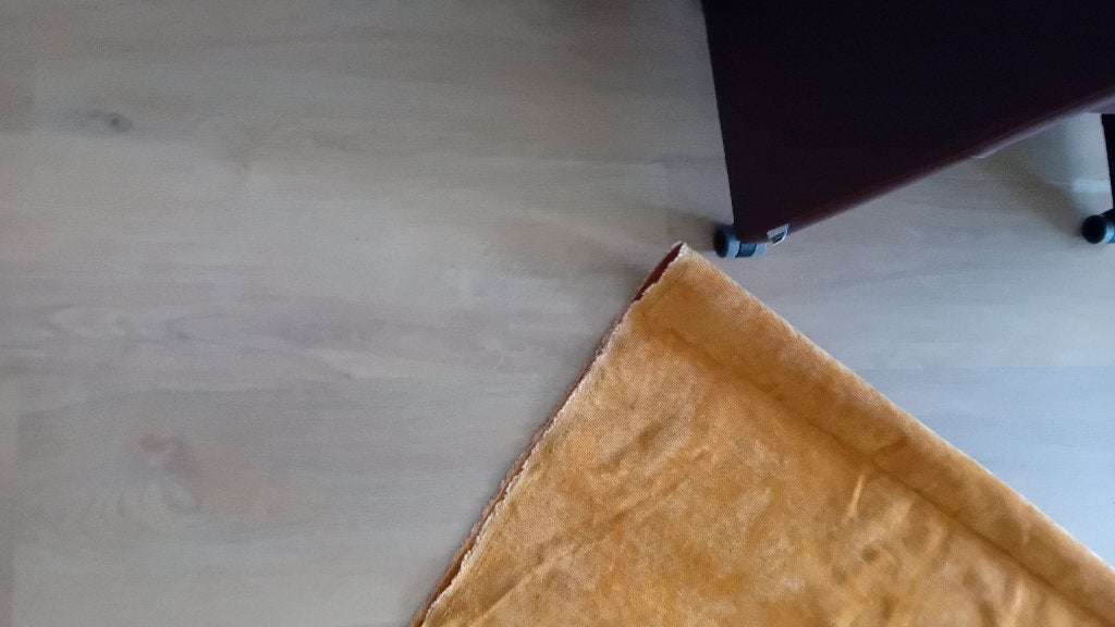 Gordijn stof of idd okergeel nieuw 245 x 145, Ophalen of Verzenden, Nieuw, Gordijn
