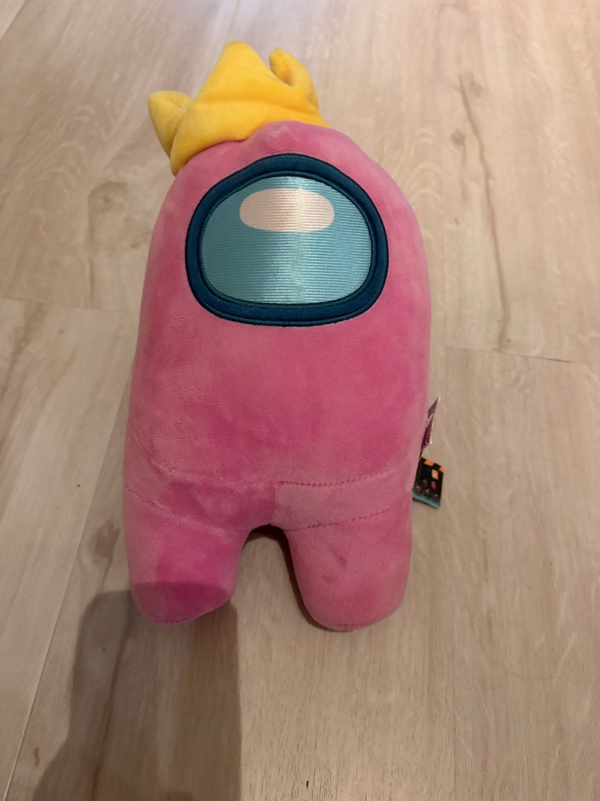 Officieel Among Us Knuffel Roze met Kroon, Overige merken, Overige karakters, Overige typen, Nieuw