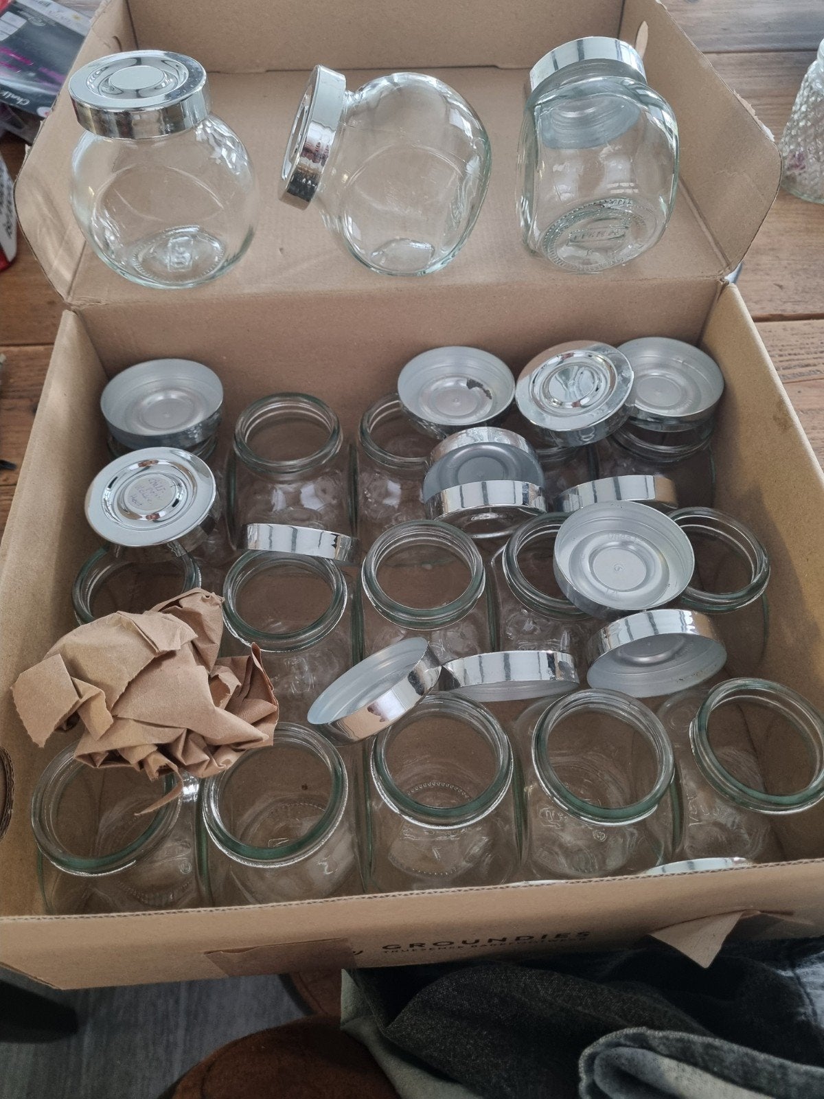 glazen kruidenpotjes IKEA, Ophalen of Verzenden, Glas, Overige stijlen, Glas of Glazen
