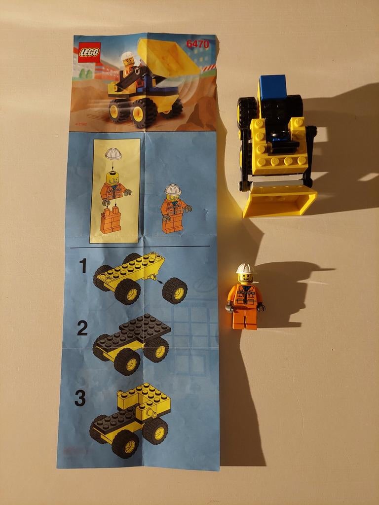 Lego 6470 mini dump compleet, Ophalen of Verzenden, Gebruikt, Complete set, Lego