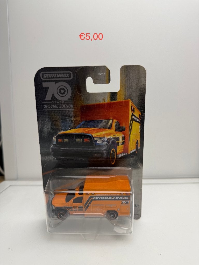 Matchbox 70 Years 2019 Ram Ambulance, Gebruikt, Adres onbekend, Auto, Fabrikant onbekend
