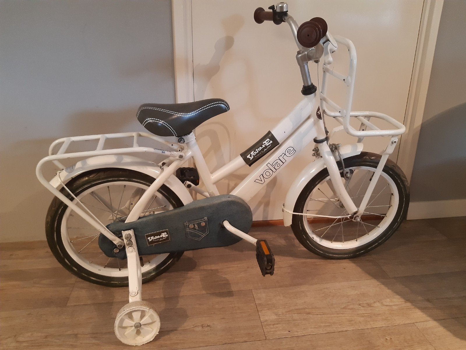 16 inch VOLARE KINDER FIETSJE MET ZIJWIELTJES., Ophalen of Verzenden, Gebruikt, Staal, 16 tot 20 inch