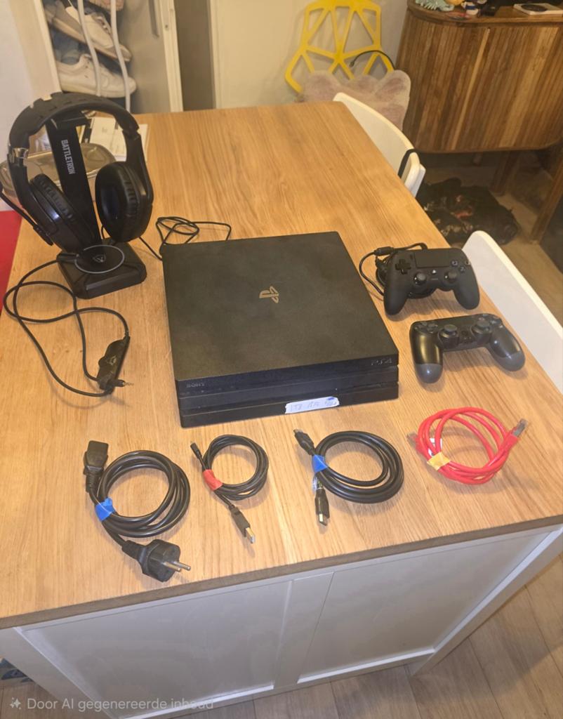 Playstation 4 Pro Digital met 2 controllers, Spelcomputers en Games, Spelcomputers | Sony PlayStation 4, Gebruikt, Met 2 controllers
