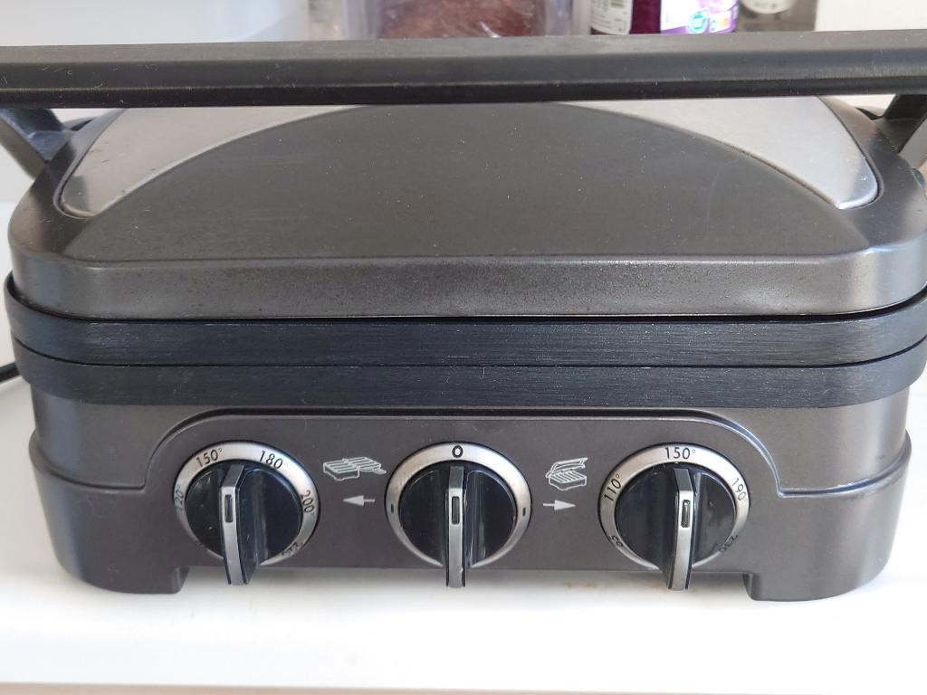 Cuisinart Multifunctionele Griddler Grill GR40E, Witgoed en Apparatuur, Contactgrills, Ophalen of Verzenden, Uitneembare platen