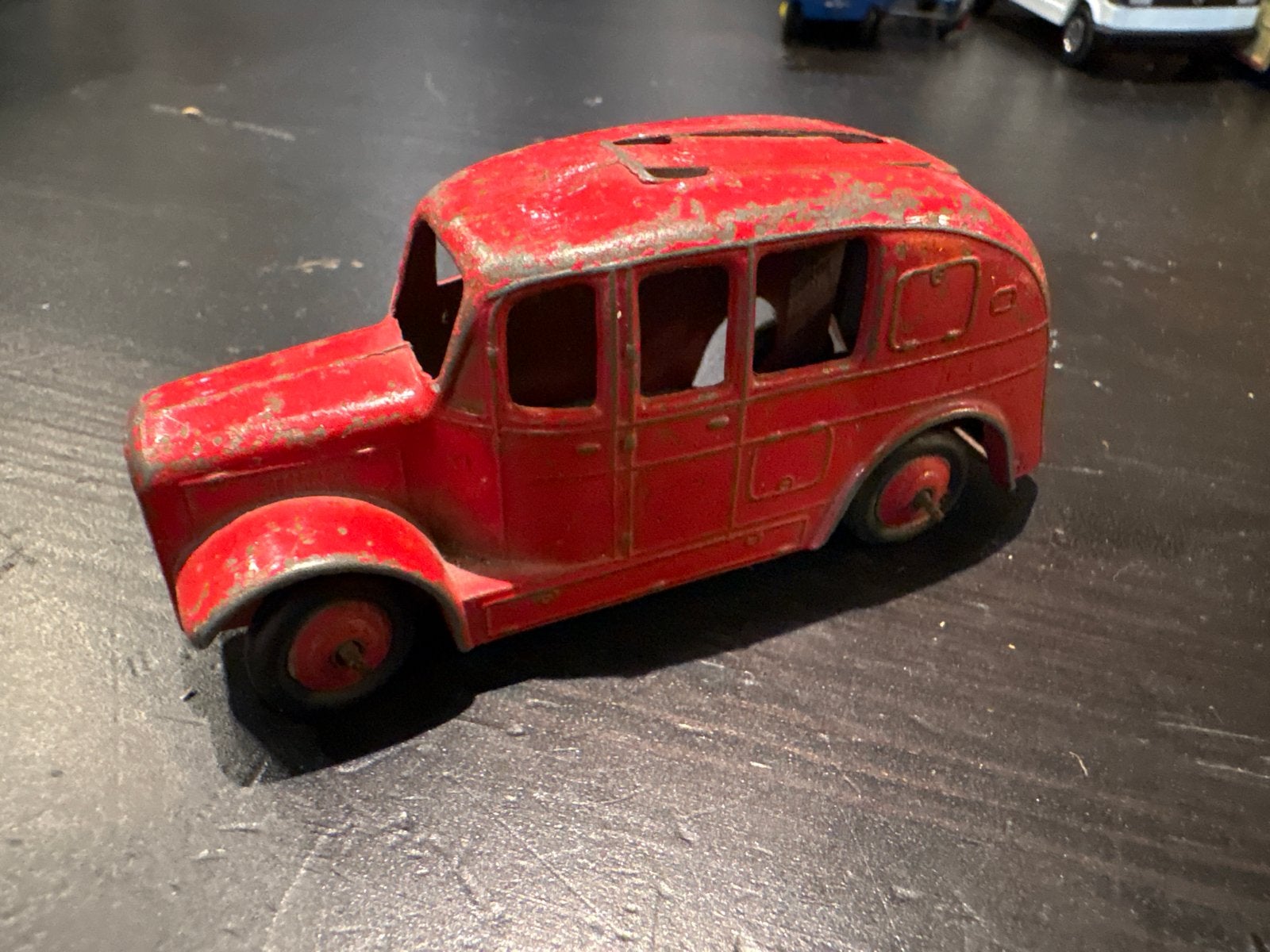 Dinky Toys No. 250 Streamlined Brandweerwagen (gebruikt), Ophalen of Verzenden, Gebruikt