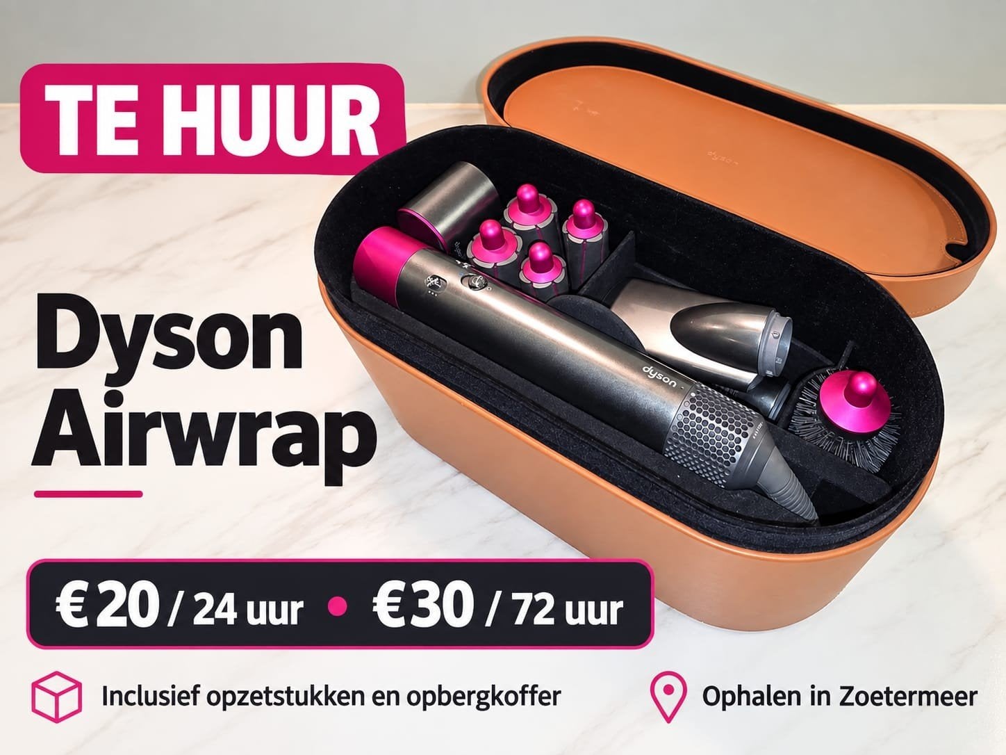 Dyson Airwrap TE HUUR, Ophalen