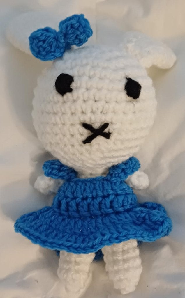 Knuffel 'Konijn', Handgemaakt, Ophalen of Verzenden, Klein (minder dan 20 cm), Konijn
