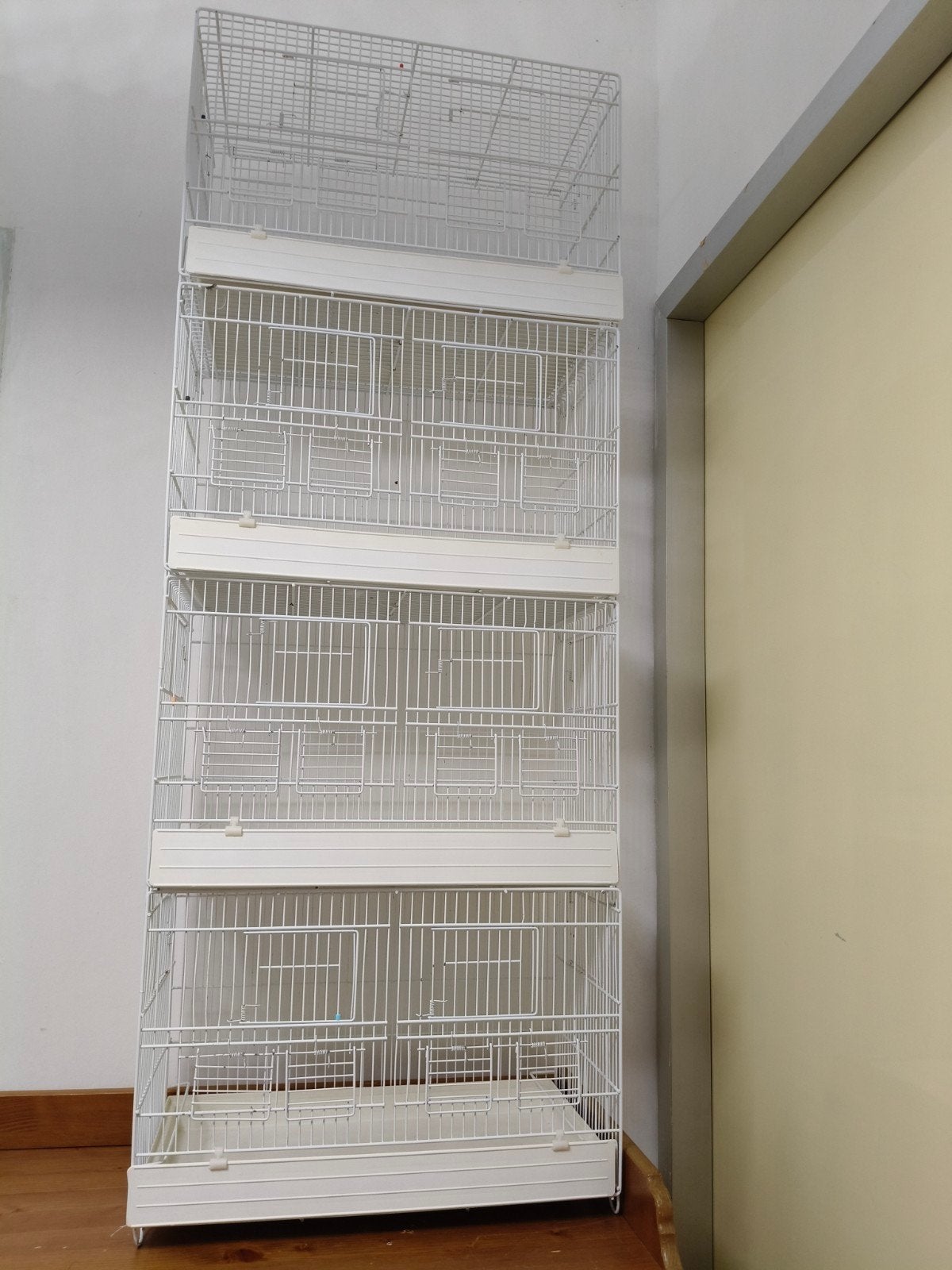 vogel draadkooien stapelbaar, Dieren en Toebehoren, Vogels | Hokken en Kooien, Ophalen of Verzenden, Gebruikt, Metaal, Vogelkooi