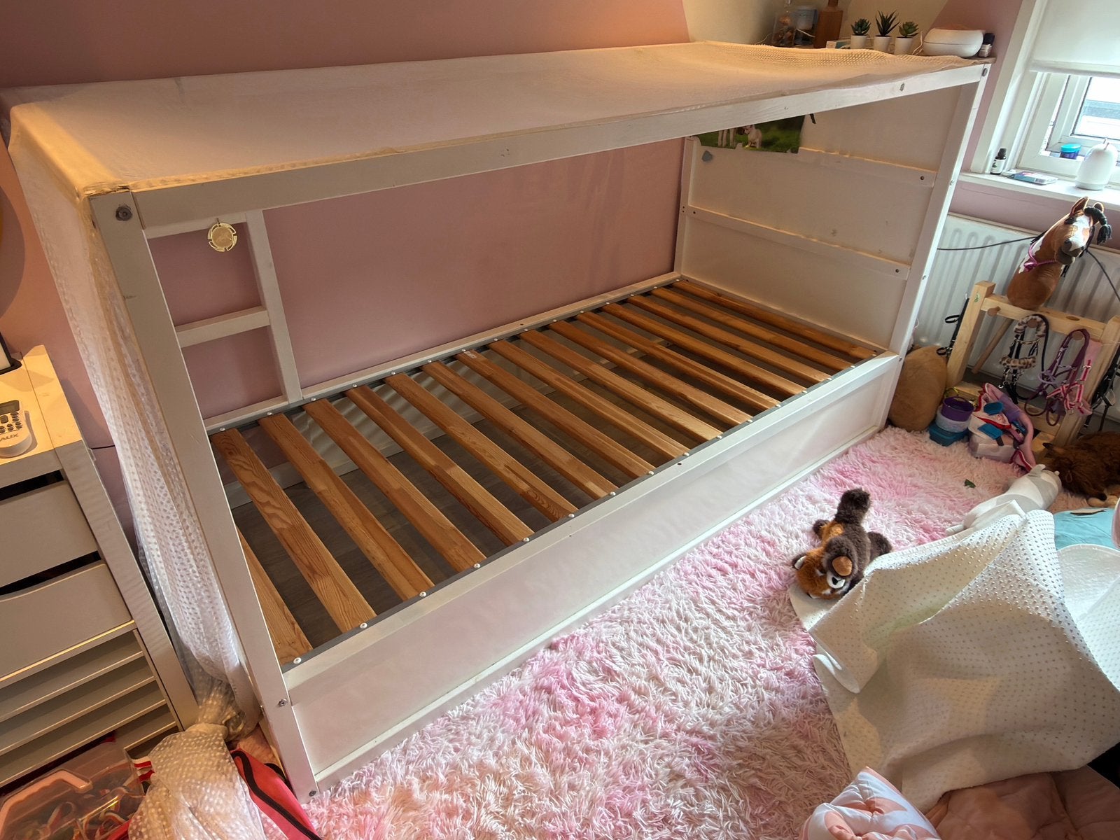 Kinderbed kura hoogslaper omkeerbaar, Kinderen en Baby's, Ophalen, Gebruikt, Hoogslaper