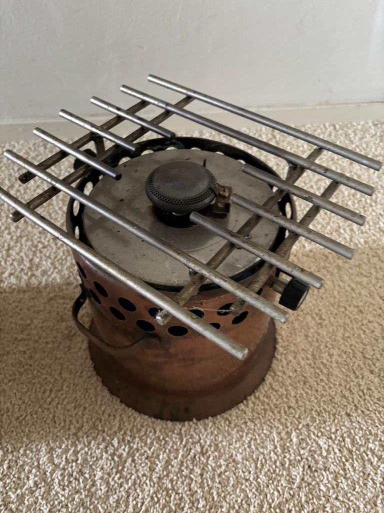 Koperen  flameerset / rechaud met pannen (2 stuks), Ophalen