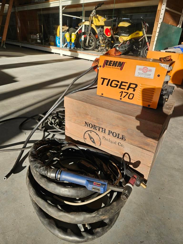 Rehm Tiger 170 Lasapparaat - Werkt uitstekend, Doe-het-zelf en Verbouw, Gereedschap | Lasapparaten, Gebruikt, Inverter, 150 tot 250 ampère