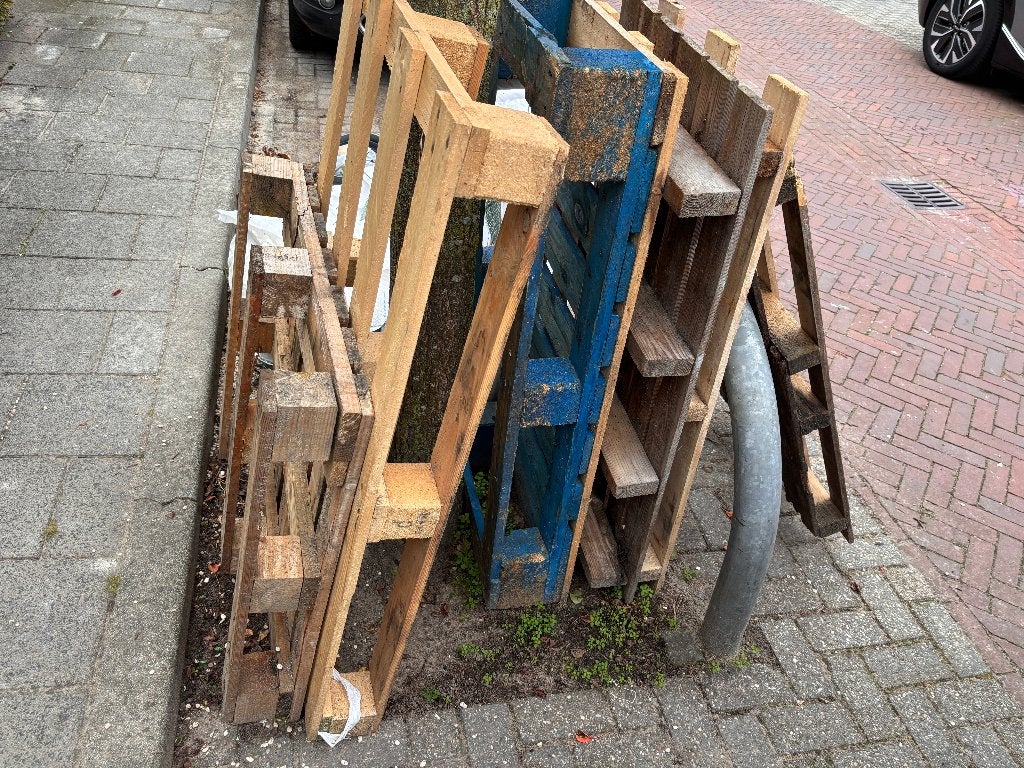 Pallets gratis afhalen, Ophalen, Gebruikt, Minder dan 25 mm, Pallet