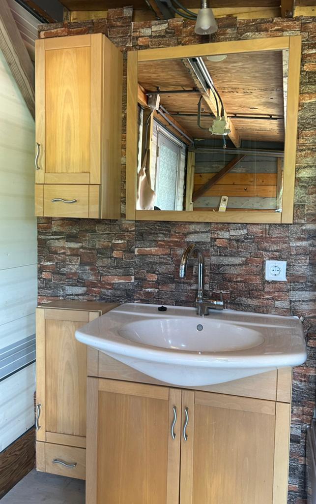Douche/ wastafel, Ophalen, Gebruikt, 50 tot 100 cm, Minder dan 100 cm