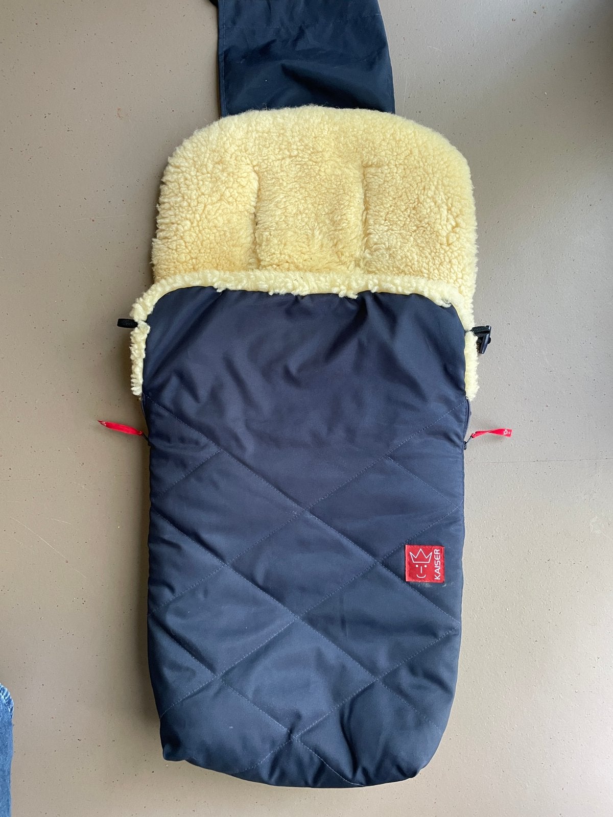 Wollen voetenzak voor in kinderwagen Kaiser, Kinderen en Baby's, Buggy's, Ophalen of Verzenden, Zo goed als nieuw, Voetenzak