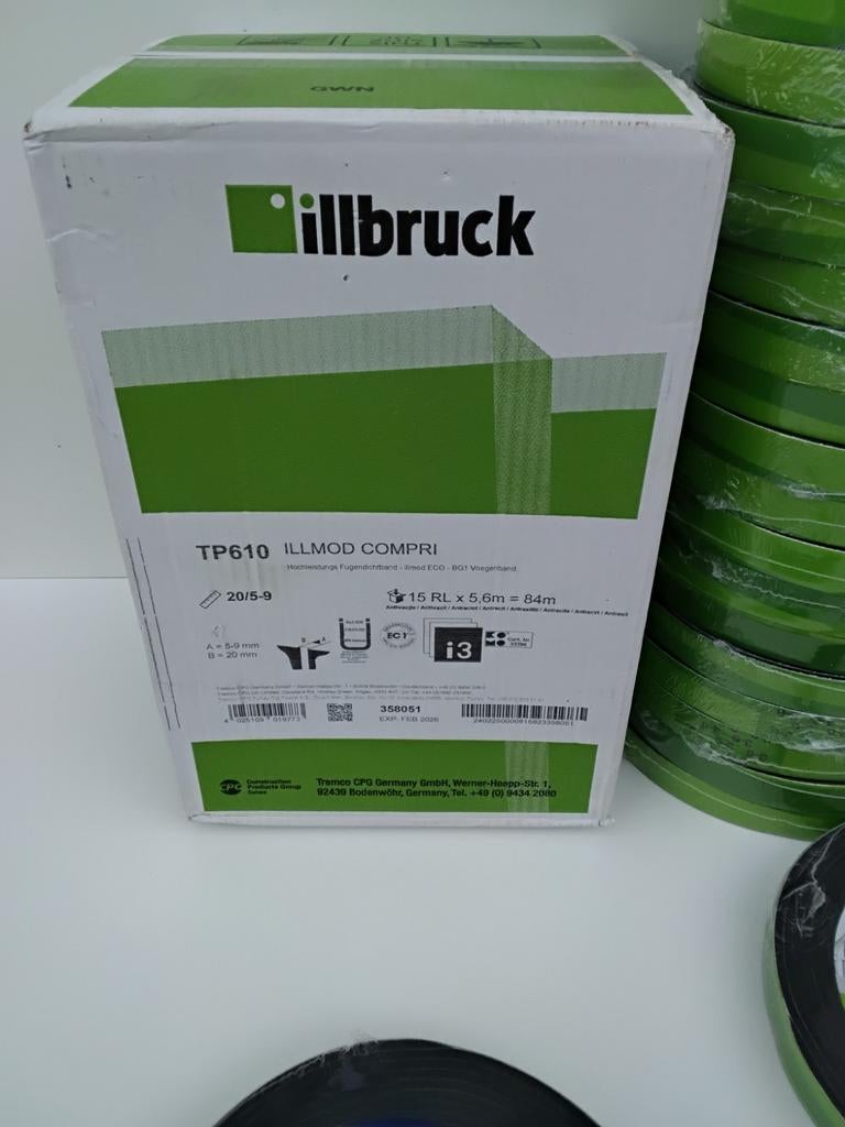 Illbruck TP610 ILLMOD COMPRI Voegband - 15 RL x 5,6m, Doe-het-zelf en Verbouw, Minder dan 4 cm, Overige materialen, Nieuw, Ophalen of Verzenden
