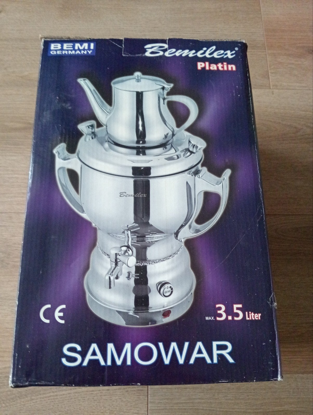 Bemilex Platin Samowar - 3.5 Liter Theemaker, Ophalen of Verzenden