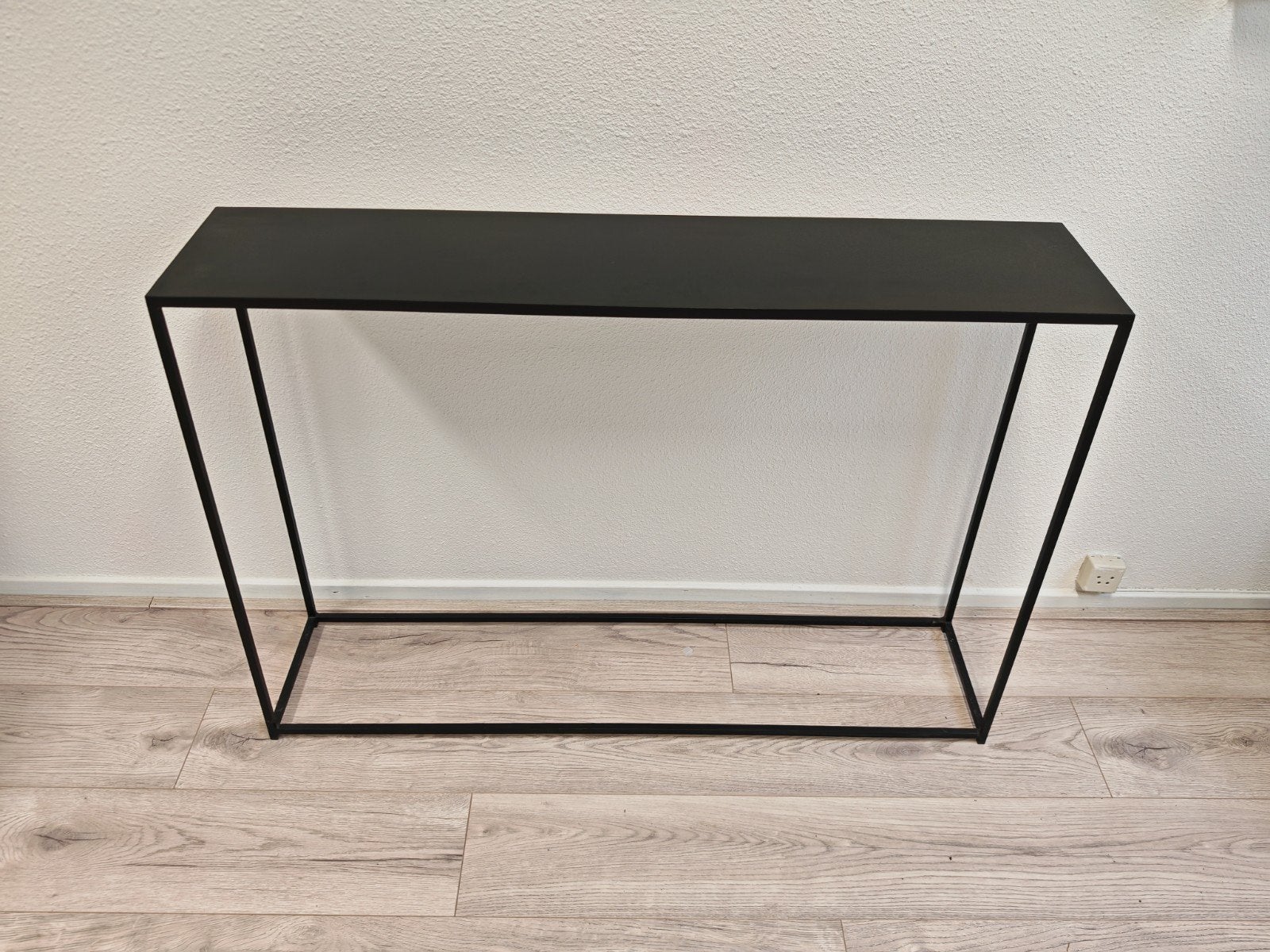 metalen side table zwart 110 cm breed, Ophalen, 100 tot 150 cm, Metaal, 25 tot 50 cm