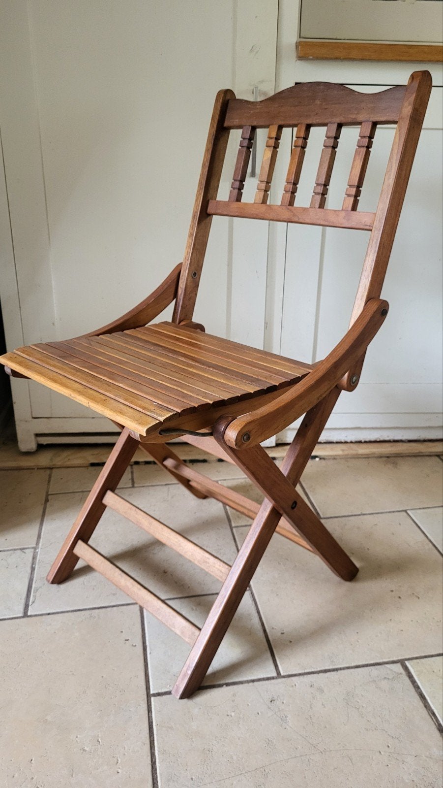 vintage children folding chair 1960 made in Italy

in te kla, Huis en Inrichting, Ophalen, Gebruikt, Eén