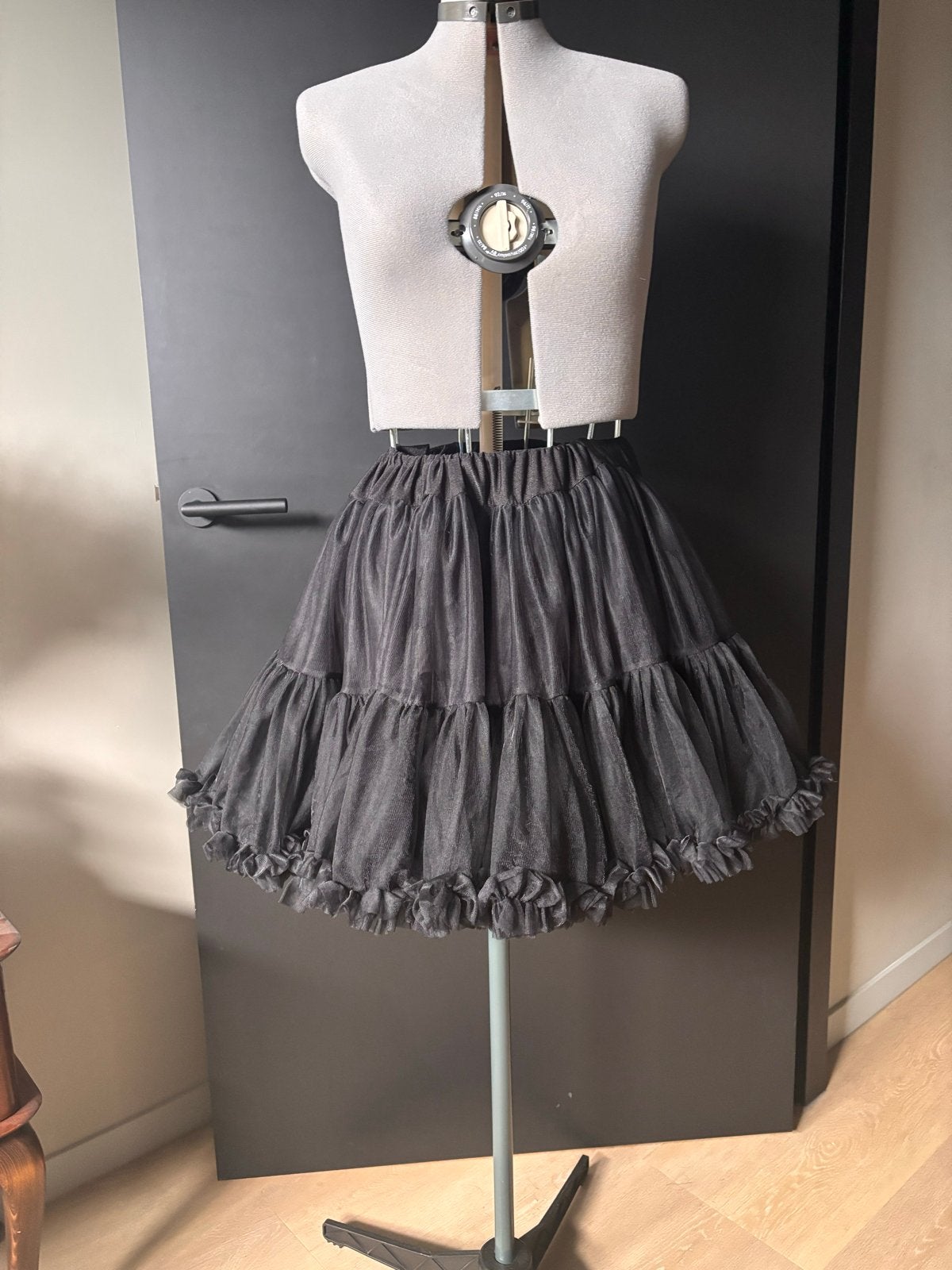 Zwarte Tule Petticoat Rok - Banned, Kleding | Dames, Rokken, Zo goed als nieuw, Maat 36 (S), Zwart, Boven de knie, Ophalen of Verzenden