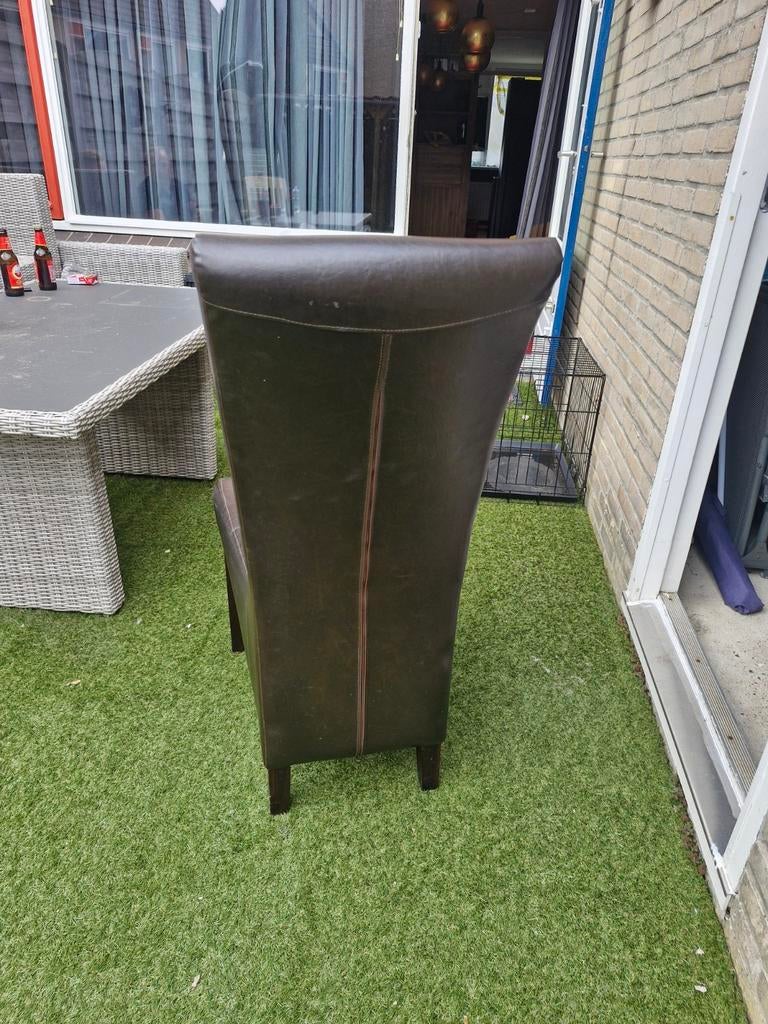 Eethoekstoel bruin, Tuin en Terras, Gras en Kunstgras, Ophalen of Verzenden, Gebruikt, 20 m² of meer