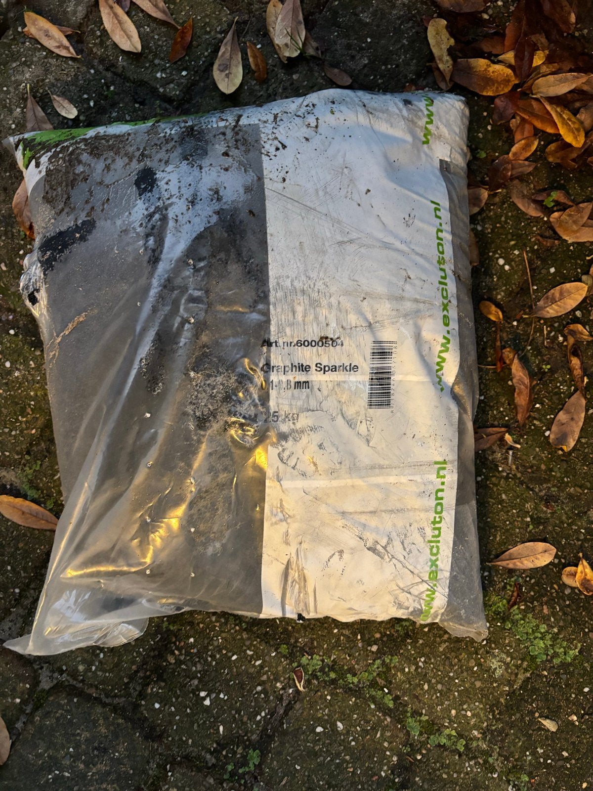 Excluton Graphite Sparkle Voegzand 25 kg en een beetje, Tuin en Terras, Ophalen, Nieuw, Voegzand