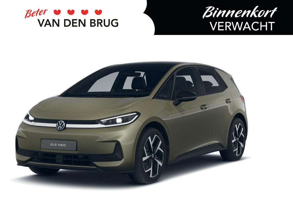 Volkswagen ID.3 Neo Life 84 kWh 231 PK | Steunhaak | Stuur &, Auto's, Volkswagen, Automaat, 510 min, Zwart, Automatische klimaatregeling
