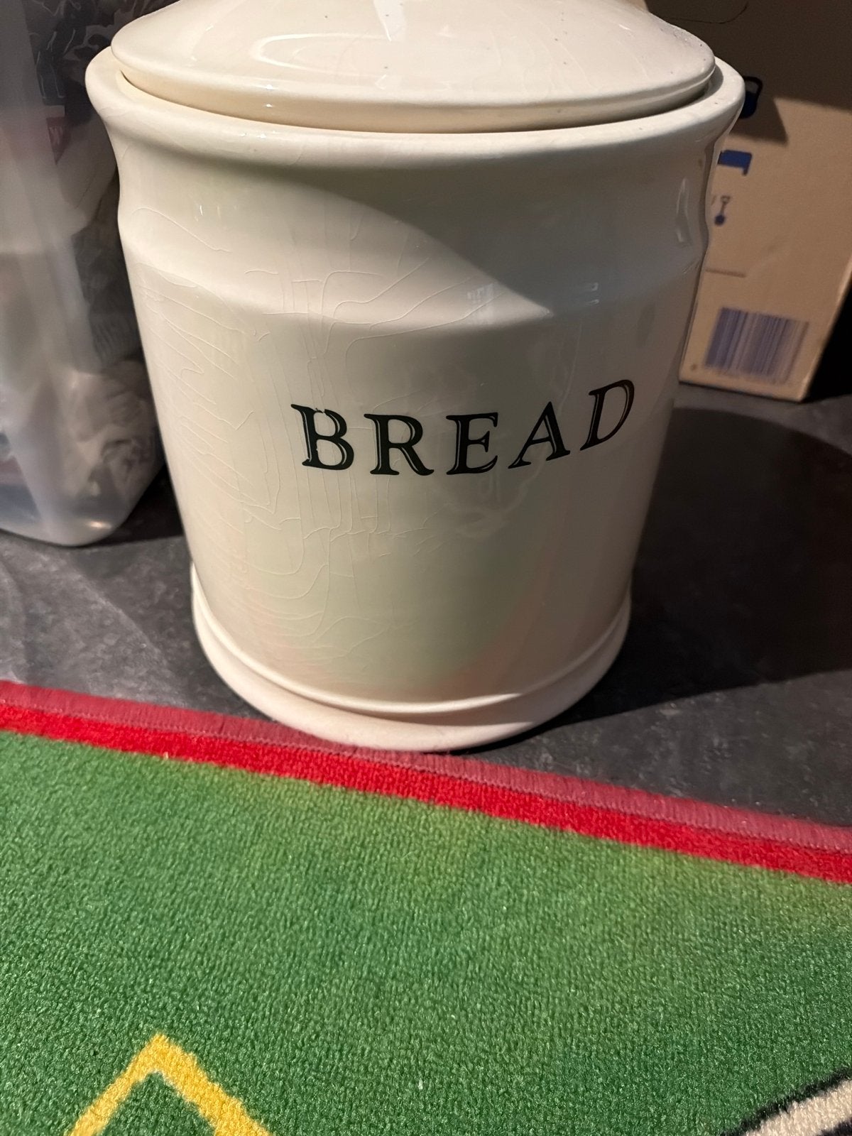 David Mason Design Broodtrommel - Crèmekleurig Keramiek, Gebruikt, Steen/keramiek, Broodtrommel, Overige merken