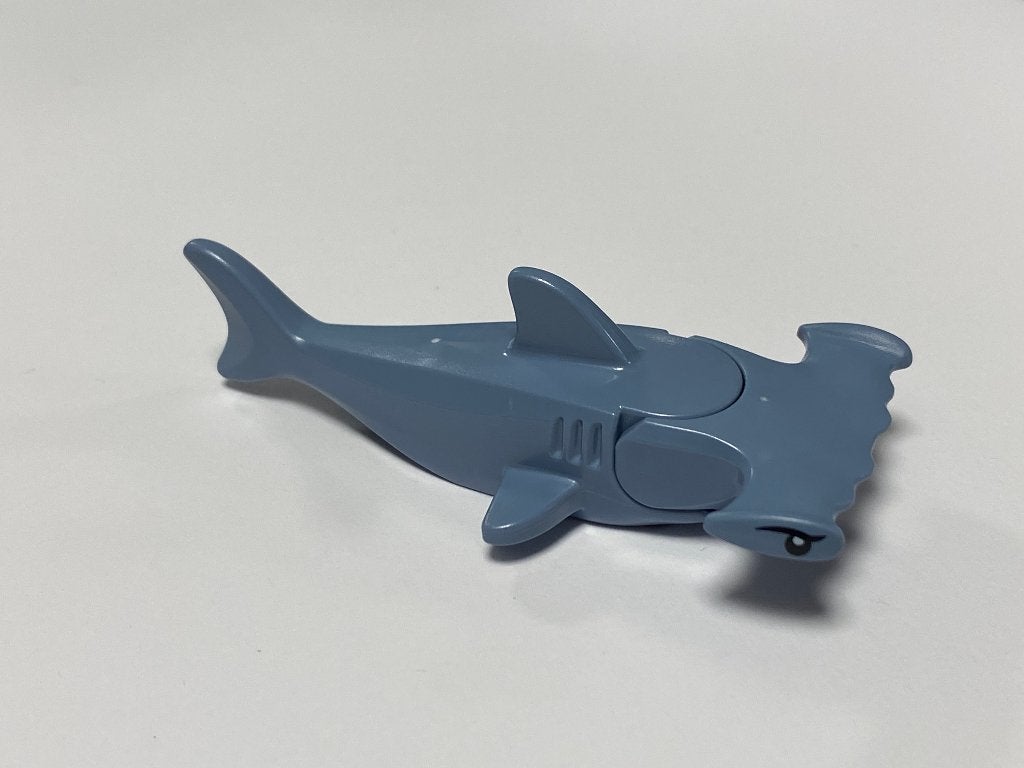 Lego nieuwe zandblauwe Hamerhaai / Hammerhead Shark, Overige thema's, Lego, Nieuw, Ophalen of Verzenden