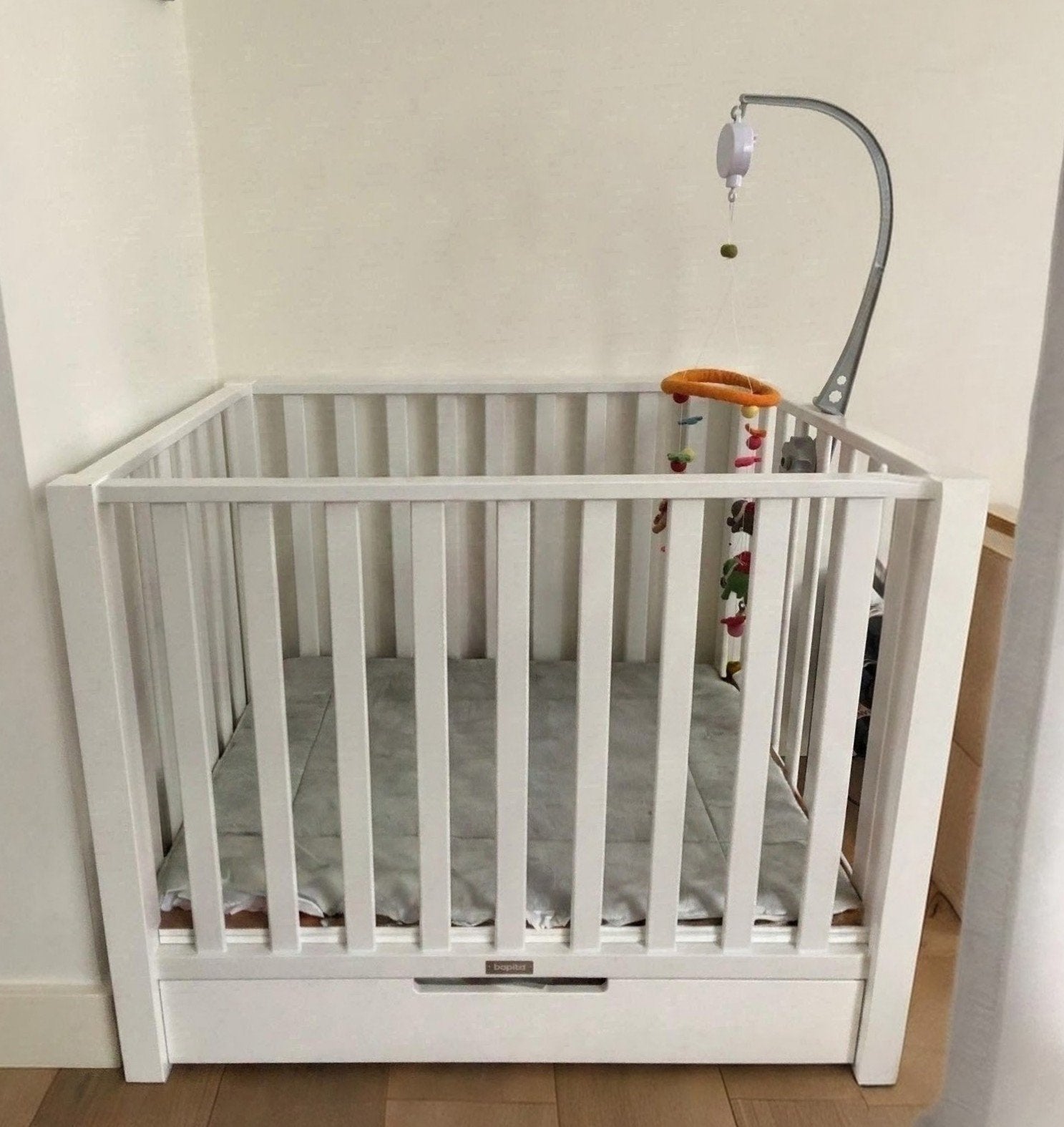 Bopita baby box - verstelbaar - met lade - wit, Kinderen en Baby's, Boxen, Ophalen, Zo goed als nieuw, Lade