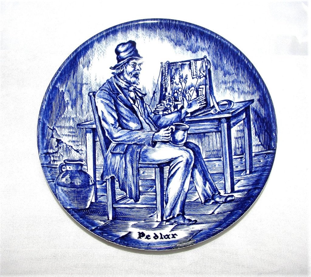 Enoch Wedgwood Tunstall bordje Pedlar, Ophalen of Verzenden