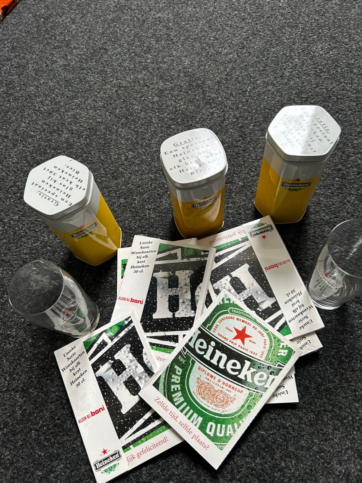 Heineken spullen., Verzamelen, Biermerken, Ophalen, Zo goed als nieuw, Glas of Glazen, Heineken