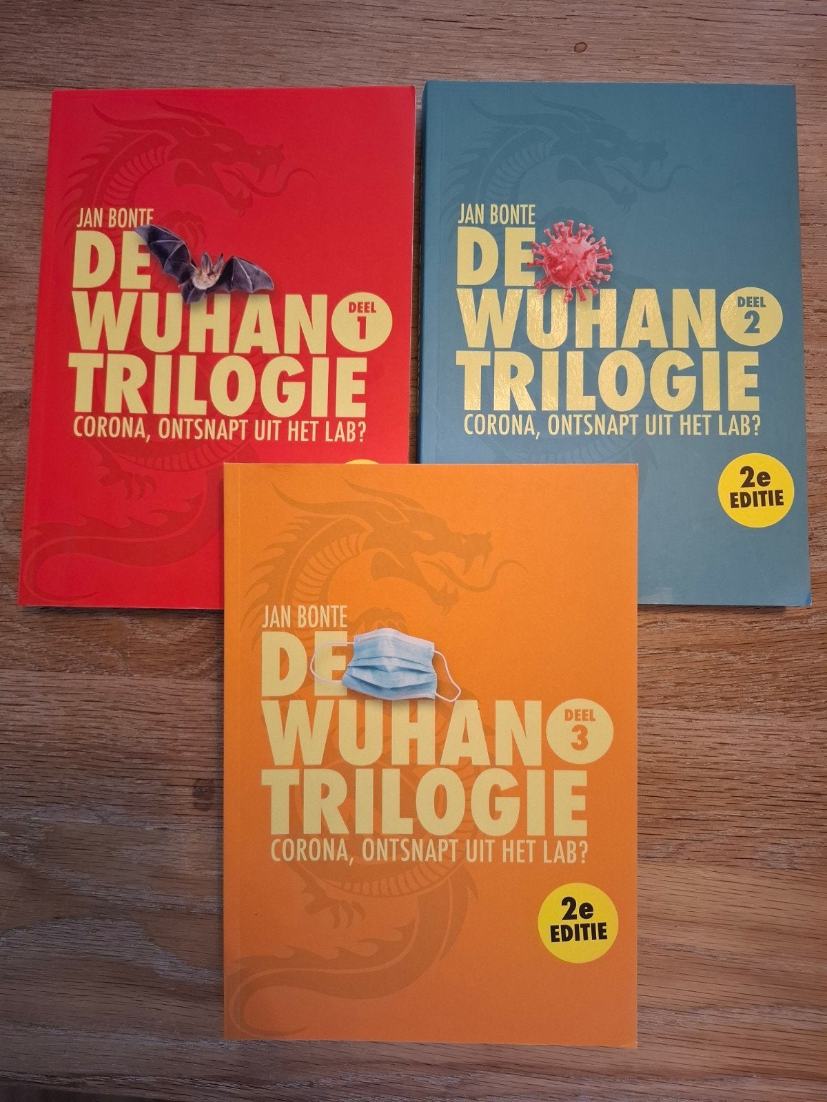 De Wuhan Trilogie - Jan Bonte. Corona, Nieuw, Ophalen of Verzenden, Gezondheid en Conditie, Jan Bonte