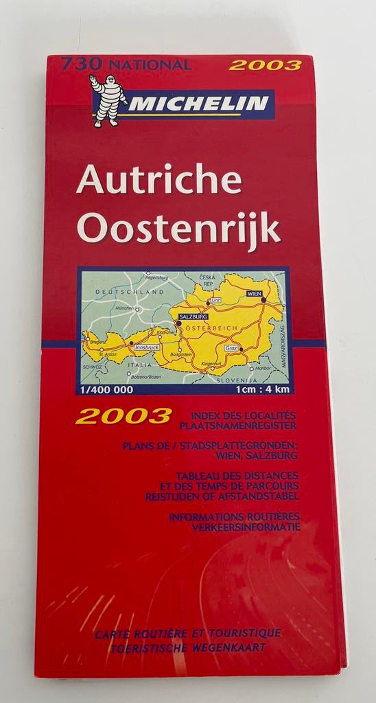 Oostenrijk Michelin wegenkaart - National 730, Ophalen of Verzenden, Europa, Reisgids of -boek, Michelin
