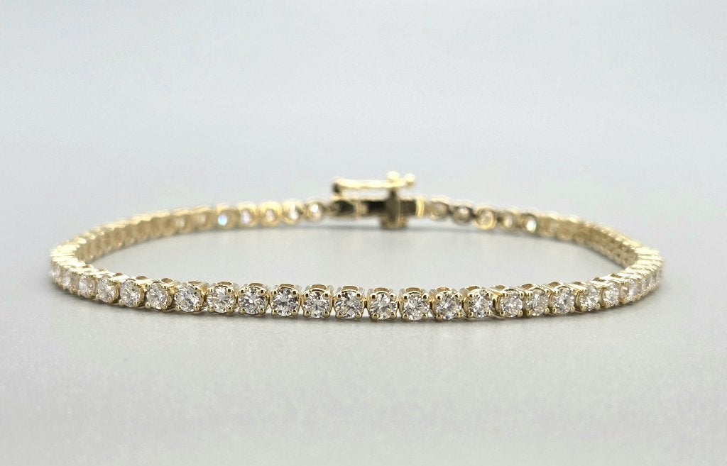 Vintage tennisarmband met 3.00 Caraat diamanten. 2026/604, ., Nieuw, Ophalen of Verzenden, .
