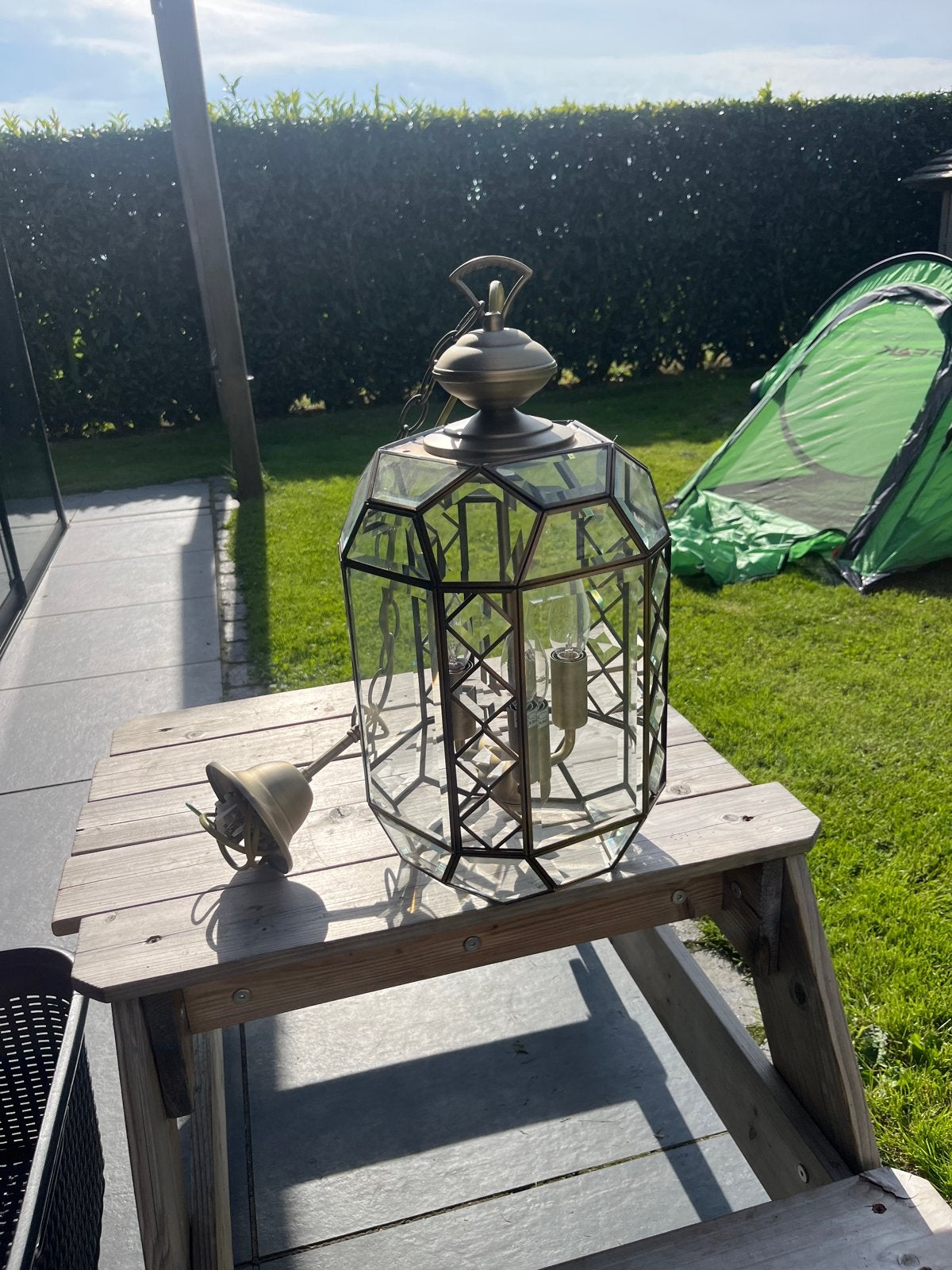 Prachtige Antieke Hanglamp - Vintage Stijl, Ophalen of Verzenden