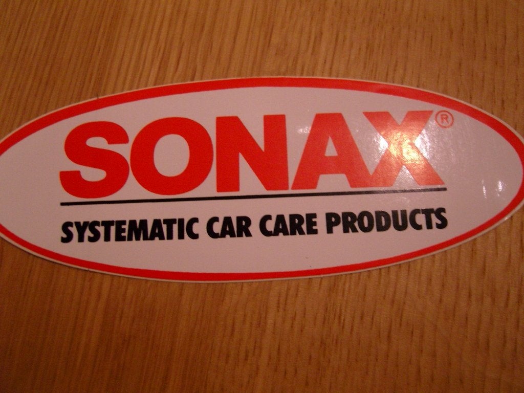sticker SONAX  systematic cae care products, Ophalen, Zo goed als nieuw