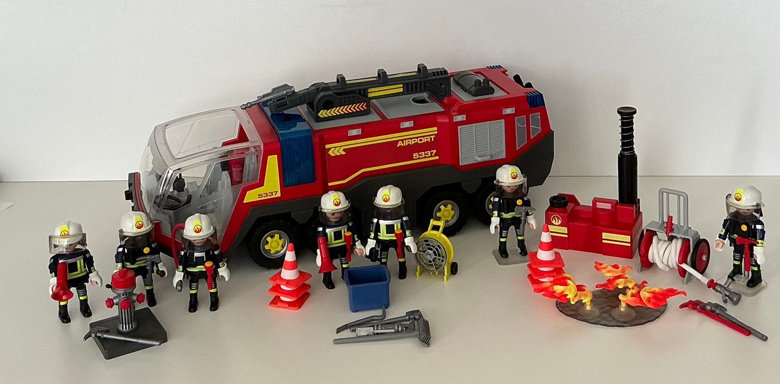Playmobil 5337 5397 5366 brandweer mannen en wagen, Ophalen of Verzenden, Gebruikt, Complete set
