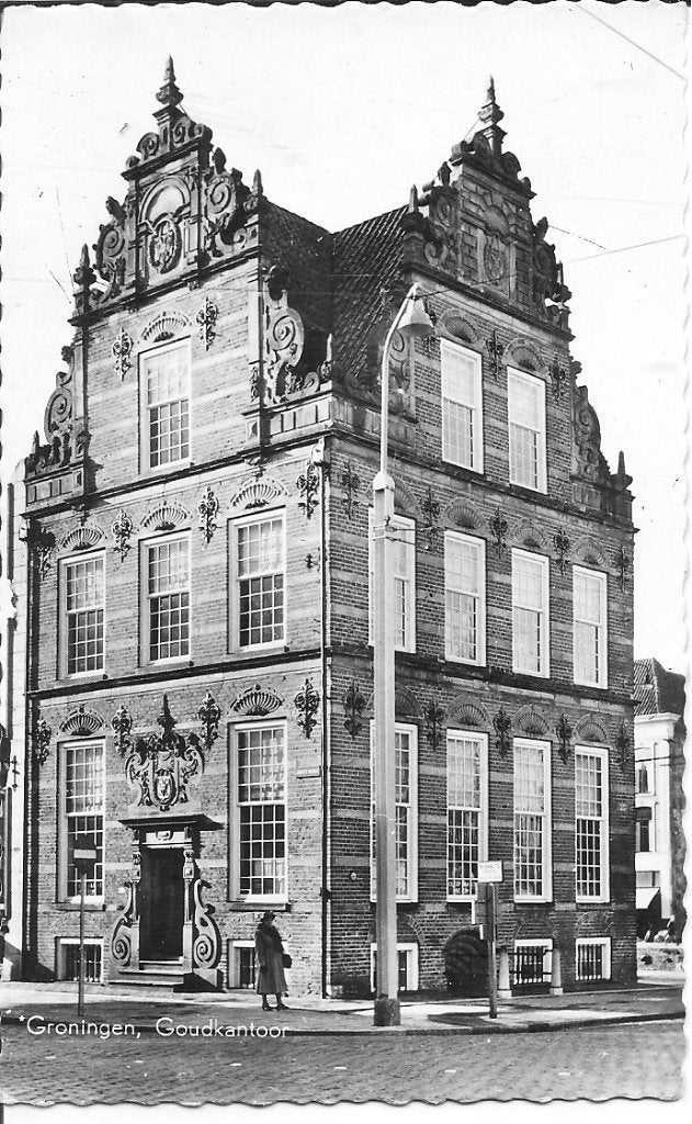 Oude Ansichtkaart Groningen, Goudkantoor, Ophalen of Verzenden, 1960 tot 1980, Gelopen, Groningen