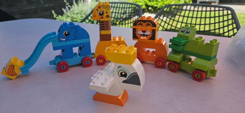 Duplo 10863 Dierentrein, Kinderen en Baby's, Speelgoed | Duplo en Lego, Ophalen of Verzenden, Zo goed als nieuw, Duplo