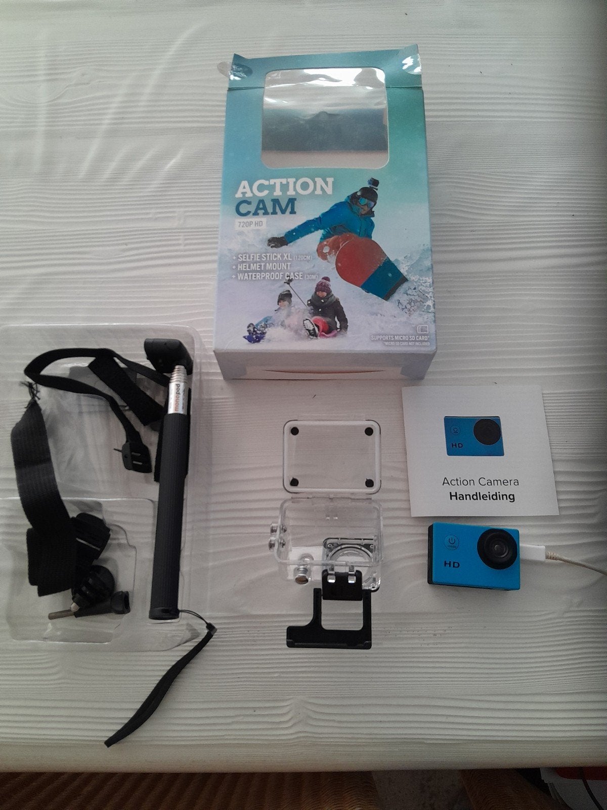 Action Cam 720p HD met behuizing en nieuw in doos, Ophalen, Nieuw, Overige merken