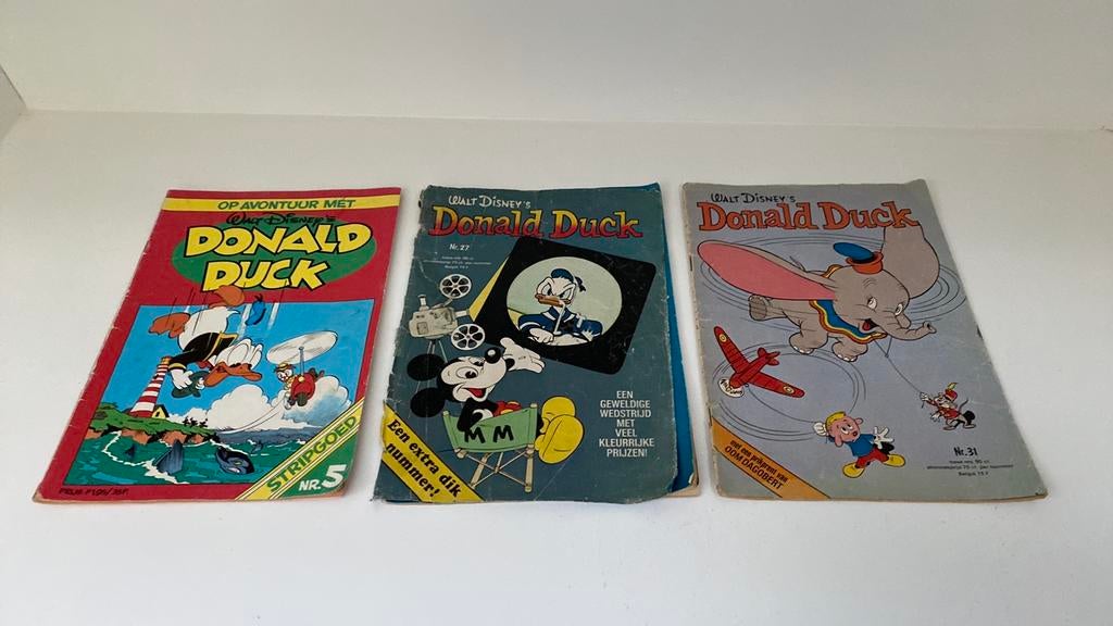 Donald Duck, 1975 - 3 exemplaren, Boeken, Stripboeken, Meerdere stripboeken, Ophalen of Verzenden, Gelezen