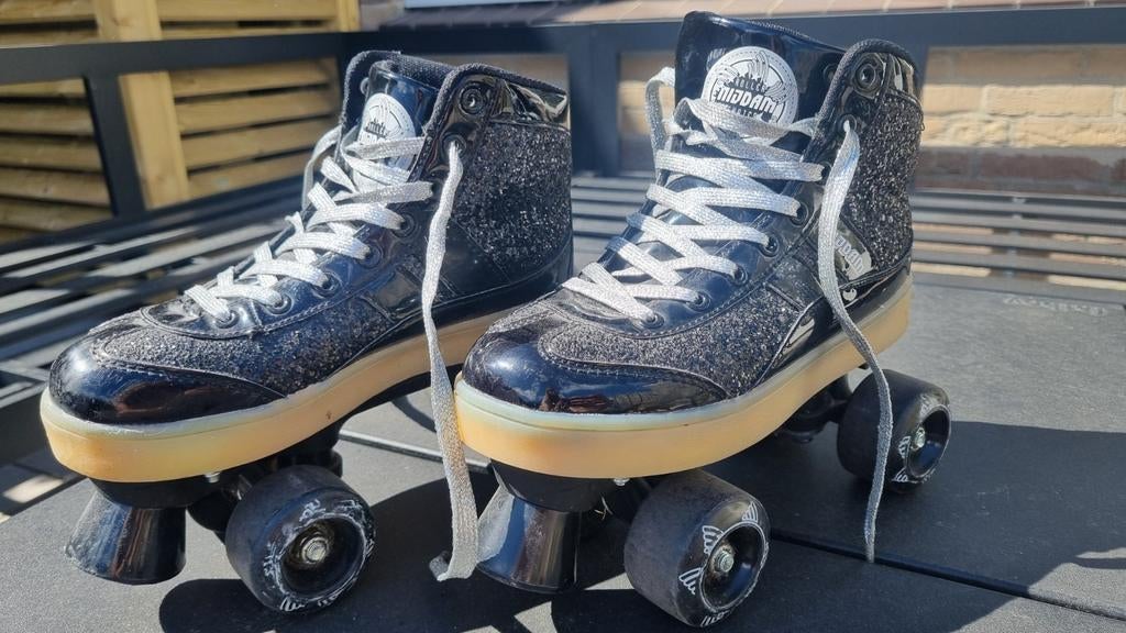 Nijdam Rolschaatsen Flashing - Maat 35-36, Ophalen, Zo goed als nieuw, Kinderen