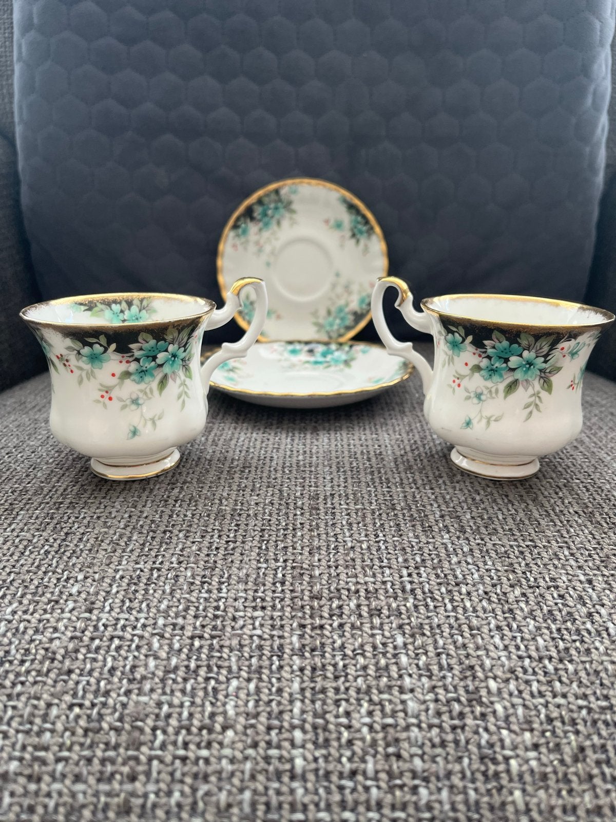Royal Albert Badminton theekopjes en schotels, Ophalen of Verzenden