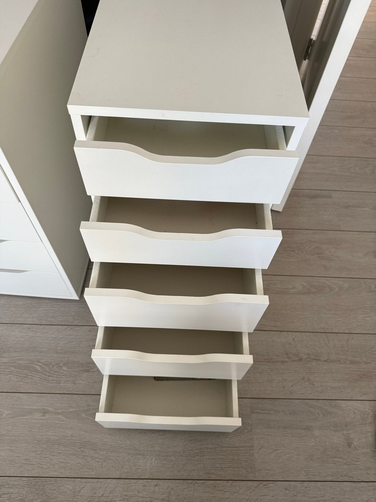 1 IKEA Alex ladeblok wit - perfect voor kantoor/hobby, Ophalen, Minder dan 50 cm, Gebruikt, 5 laden of meer